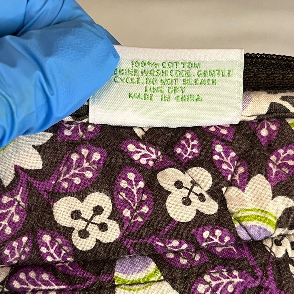 Vera Bradley Discontinued Plum Petal Floral Purple /Green /Black Backpack EUC - Picture 13 of 16